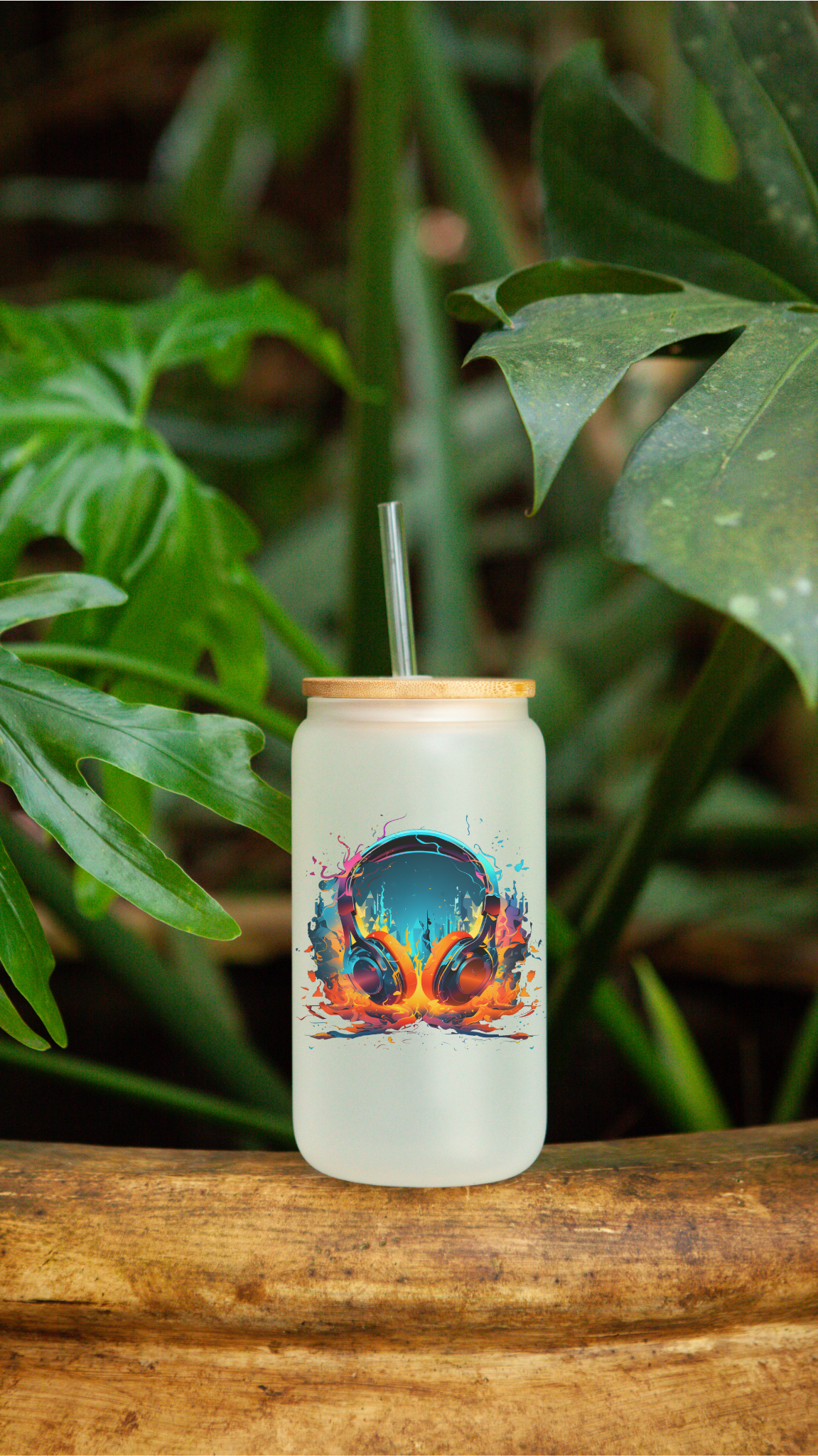 Verre givré isotherme 16 onces Écouteurs Flambloyants