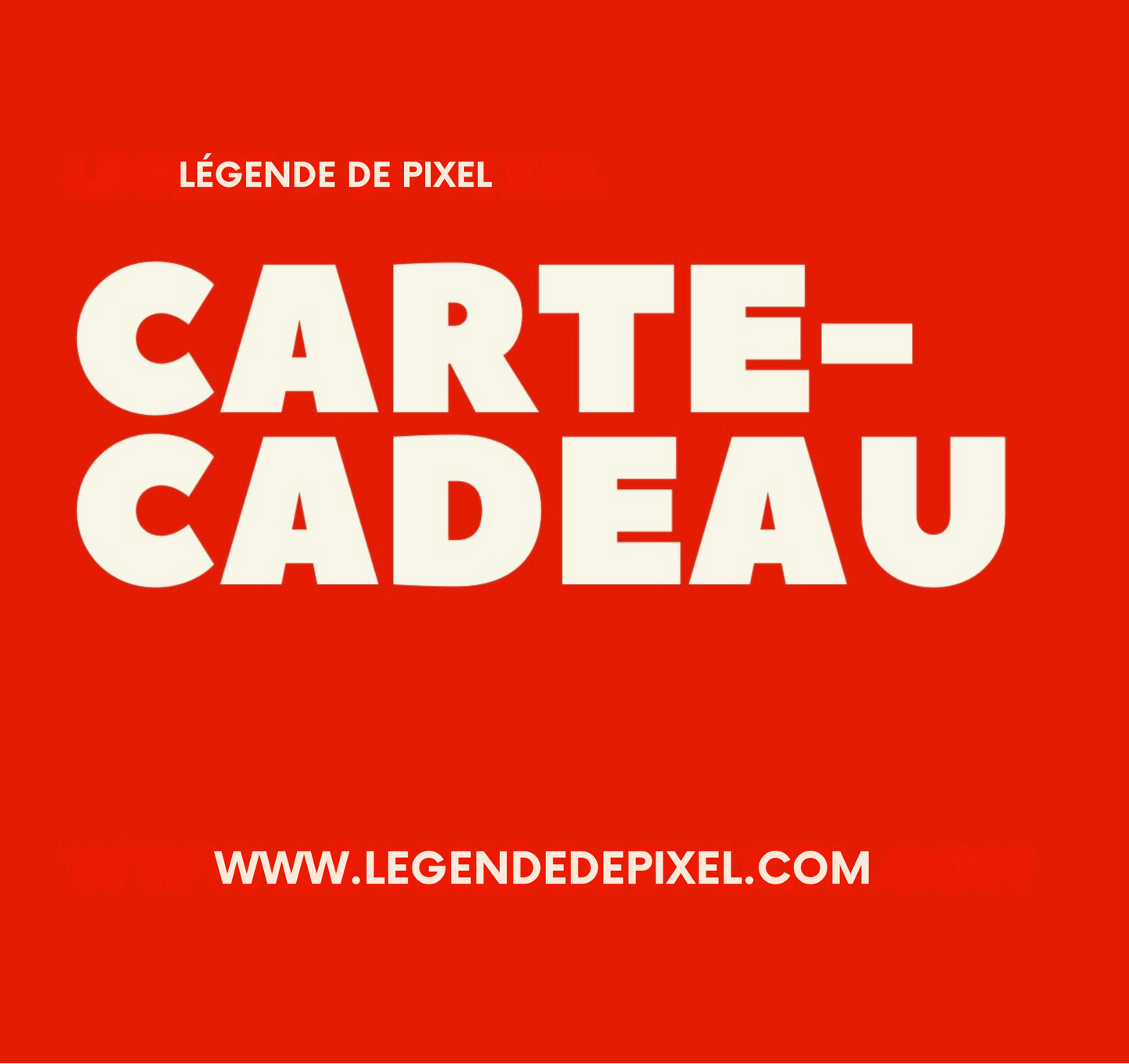 Carte Cadeau Légende De Pixel (À partir de 10$🎁