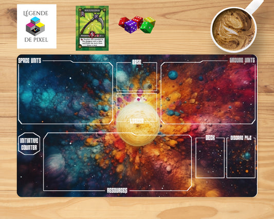 Playmat - Tapis de jeu pour cartes Star Wars Unlimited - Galaxie - version anglaise