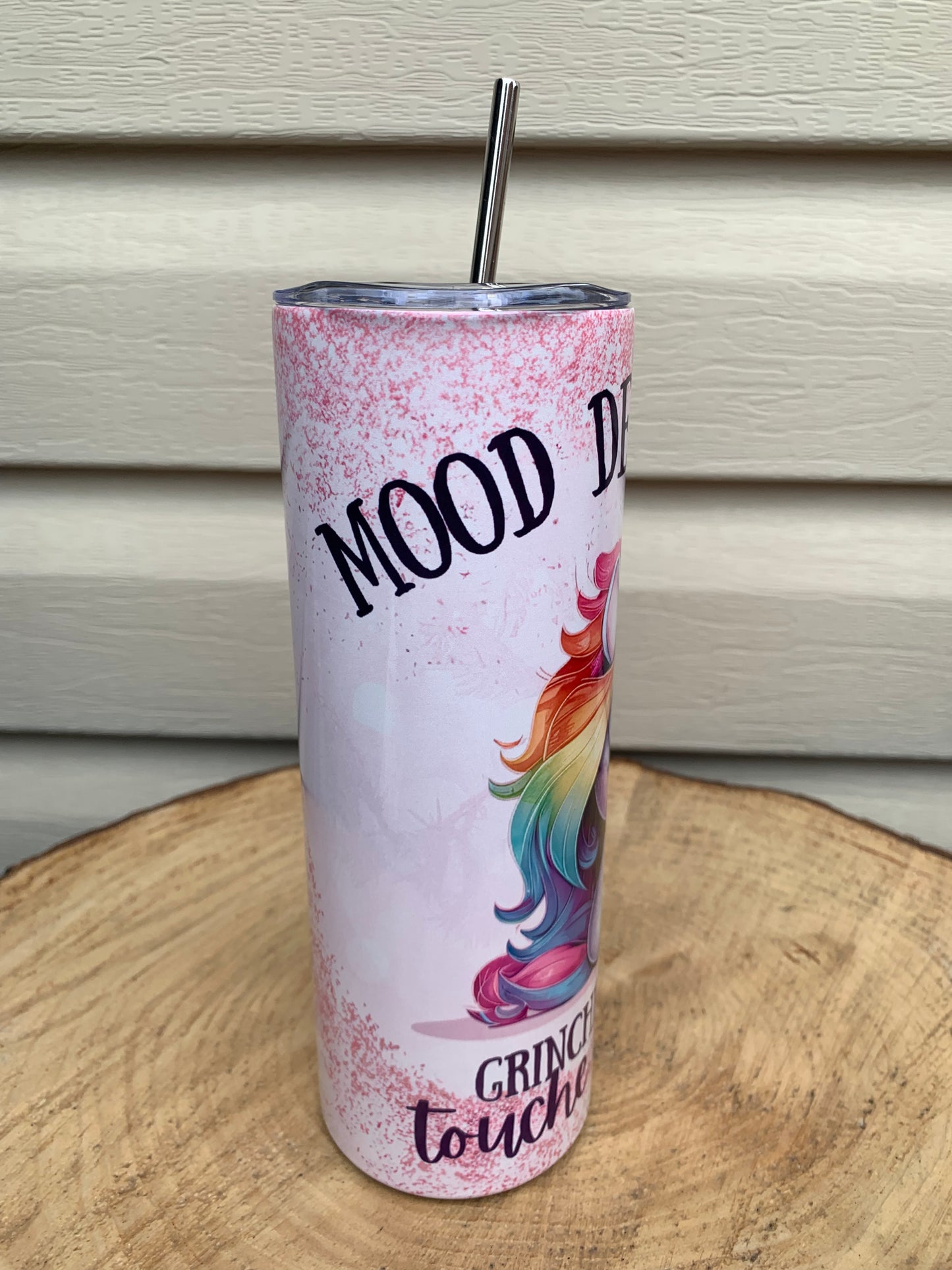 Gourde isotherme "MOOD DE LA JOURNÉE" Grincheuse 😡 avec une touche de psychose 😜