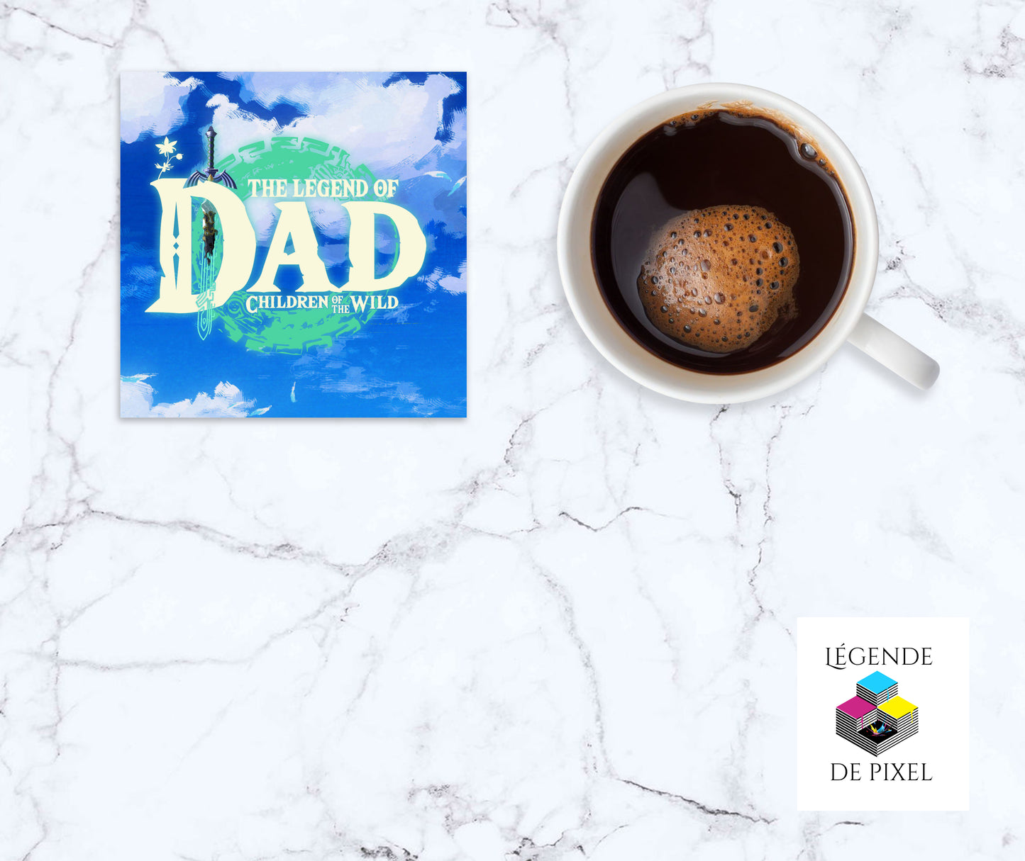 DUO Gourde isotherme 20 onces et Sous Verre The Legend Of DAD Children Of The Wild