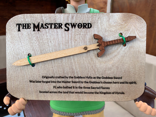 Cadre décoratif avec signet en forme de l’épée Master Sword (Version Anglaise)