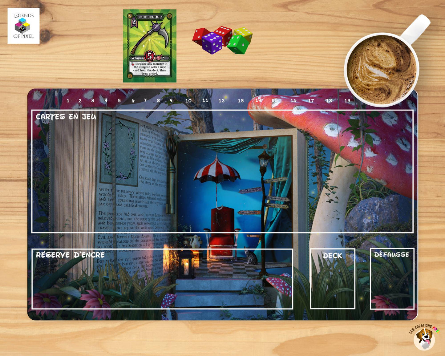 Playmat - Tapis de jeu pour cartes Lorcana - Mon monde imaginaire