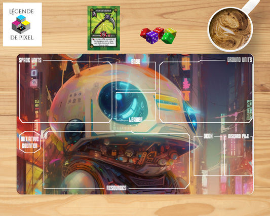 Playmat - Tapis de jeu pour cartes Star Wars Unlimited - Robot 3 - version anglaise