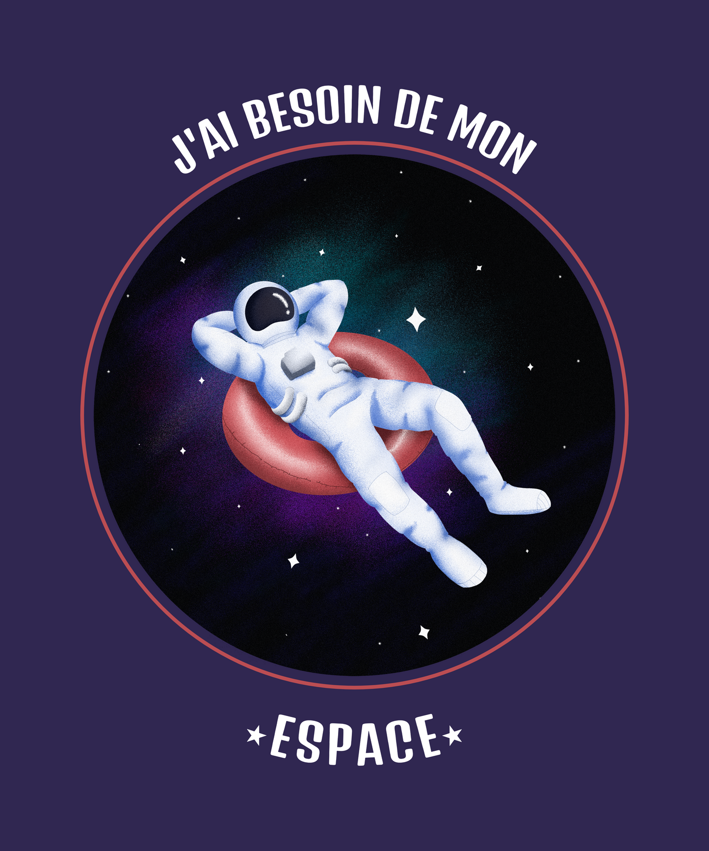 Housse de coussin J'ai besoin de mon espace