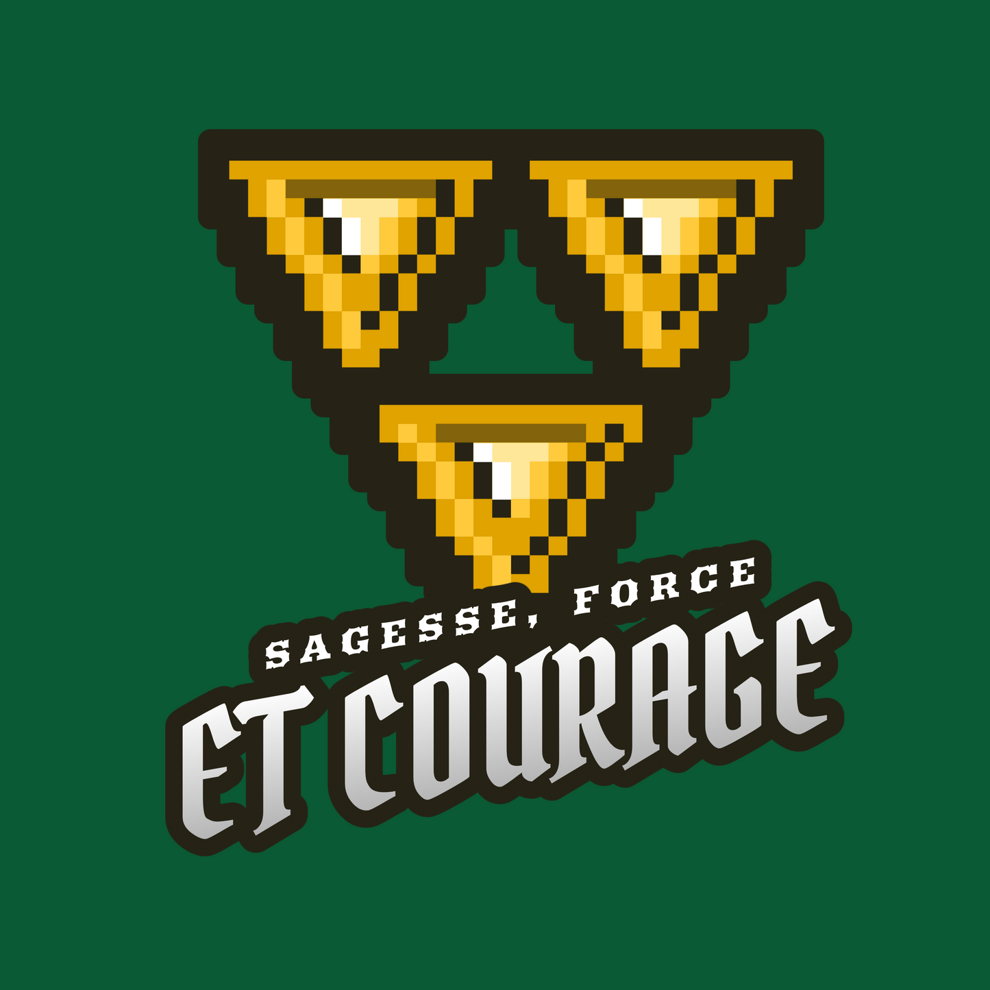 Housse de coussin Courage Force Sagesse