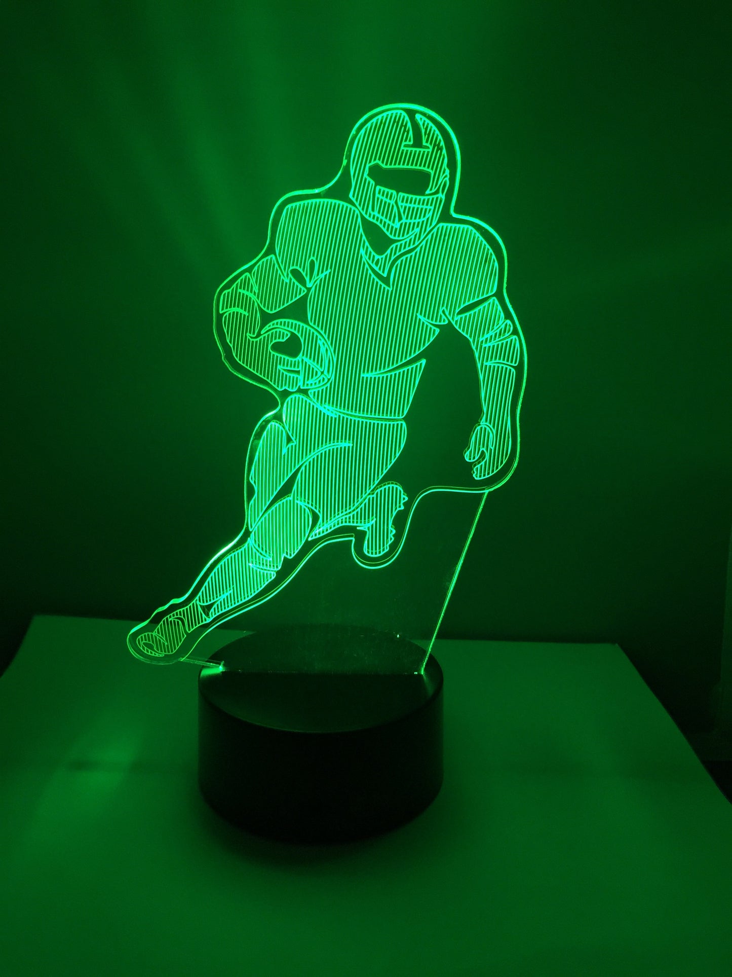 Lampe 3D DEL Joueur de Football