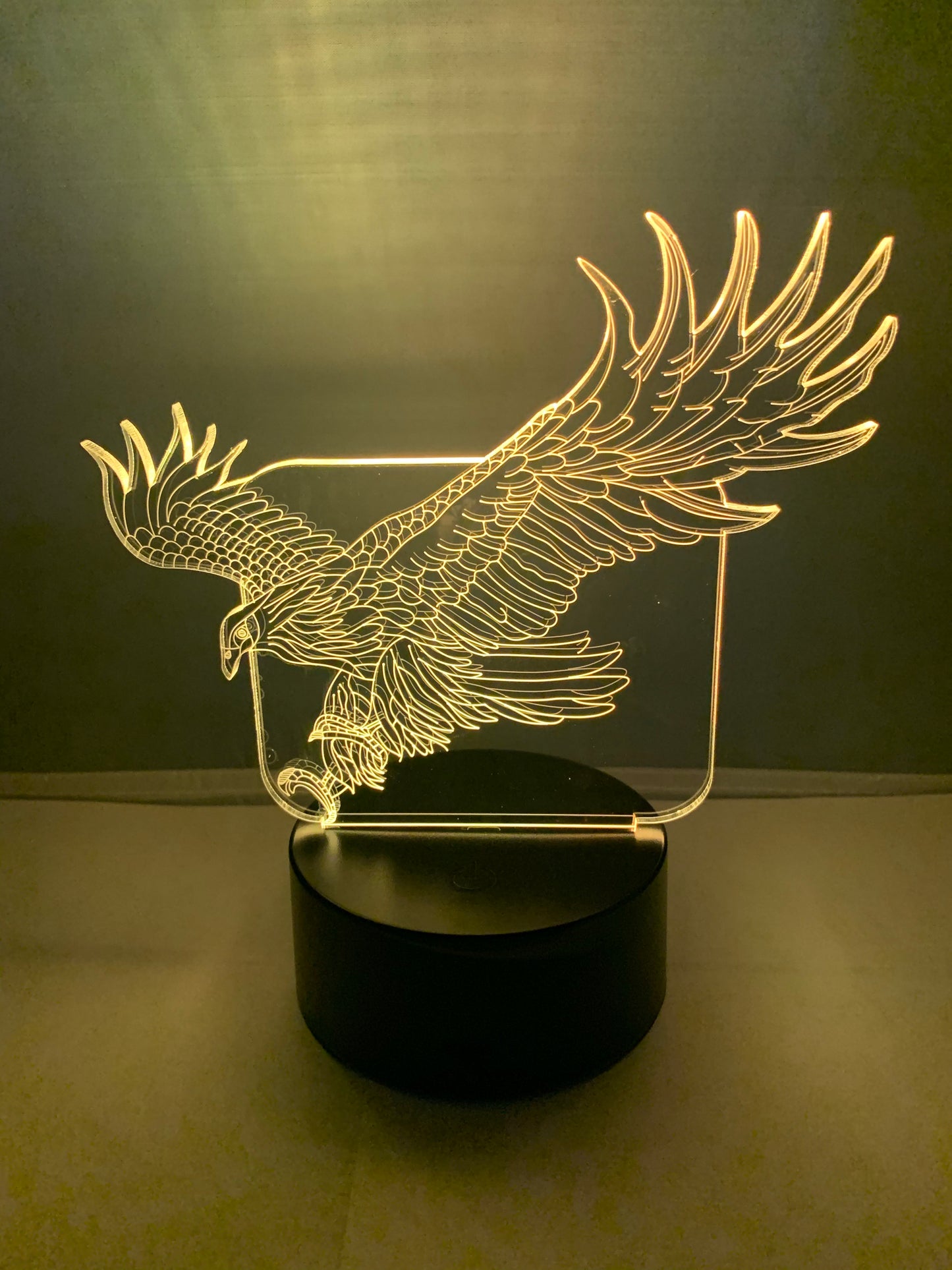 Lampe 3D DEL Aigle