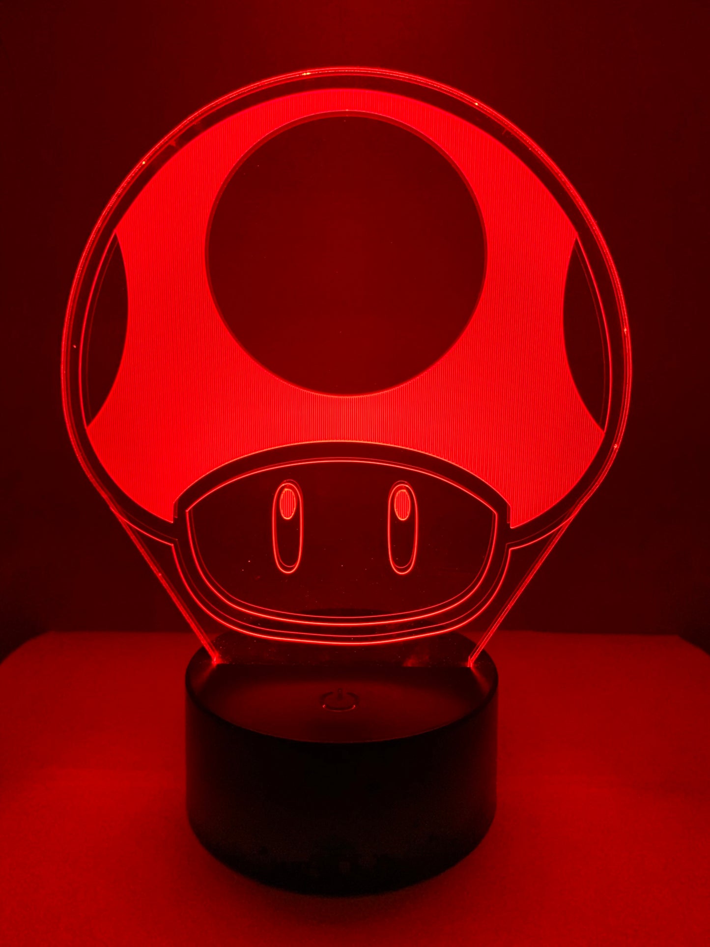 Lampe 3D DEL Champignon Toad One Up (Super Mario)