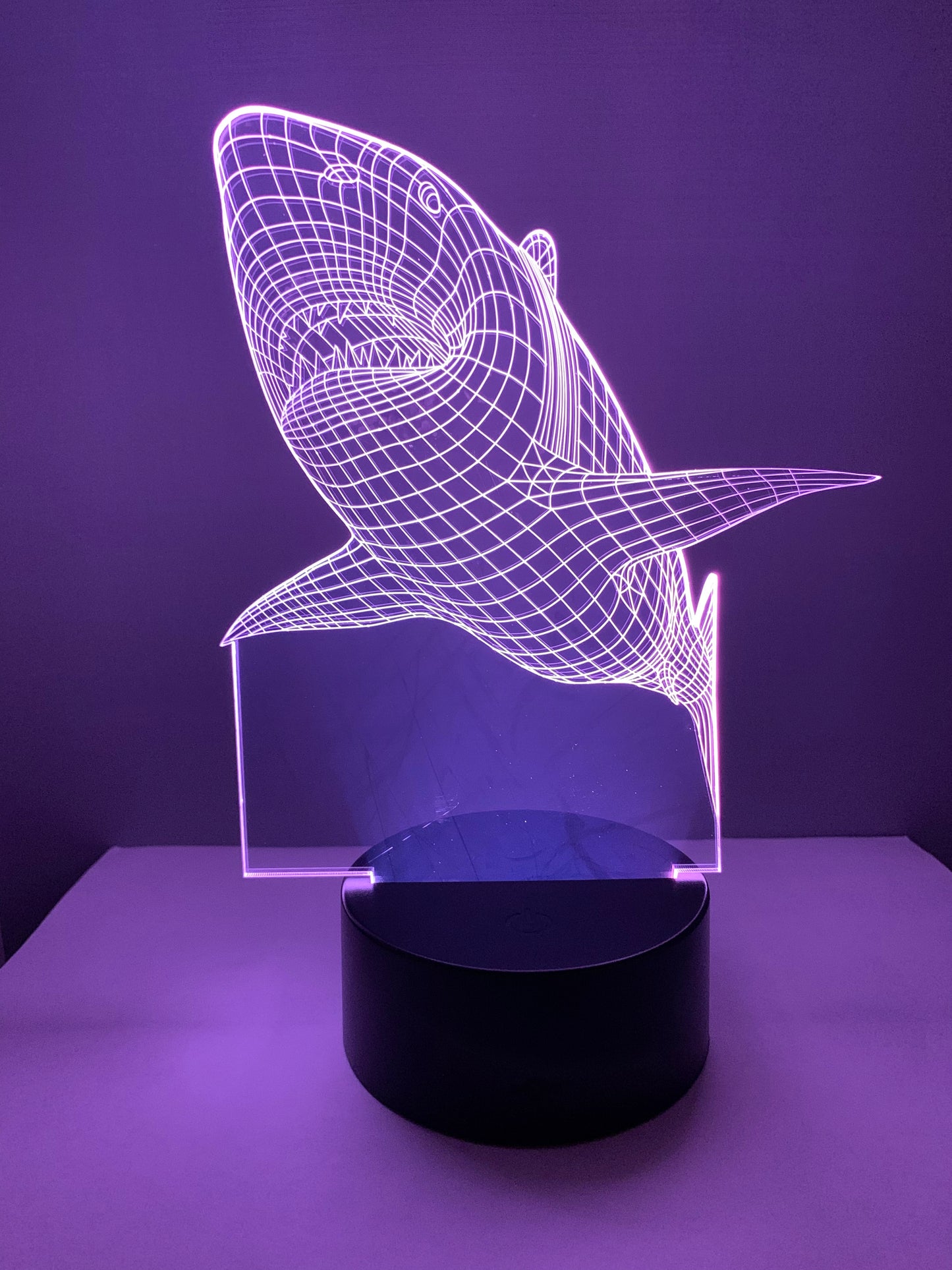 Lampe 3D DEL Requin