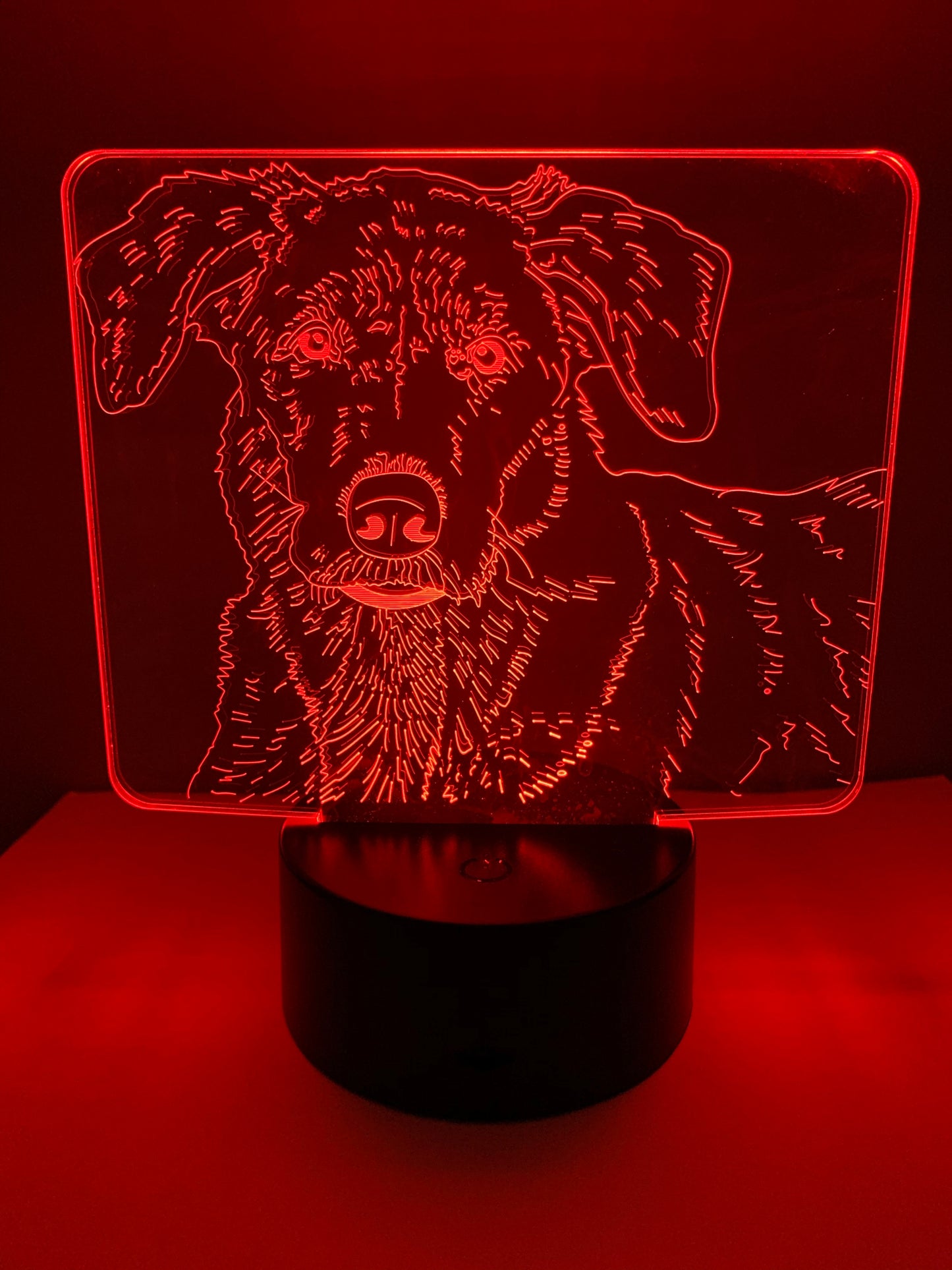 Lampe 3D DEL Chien Labrador