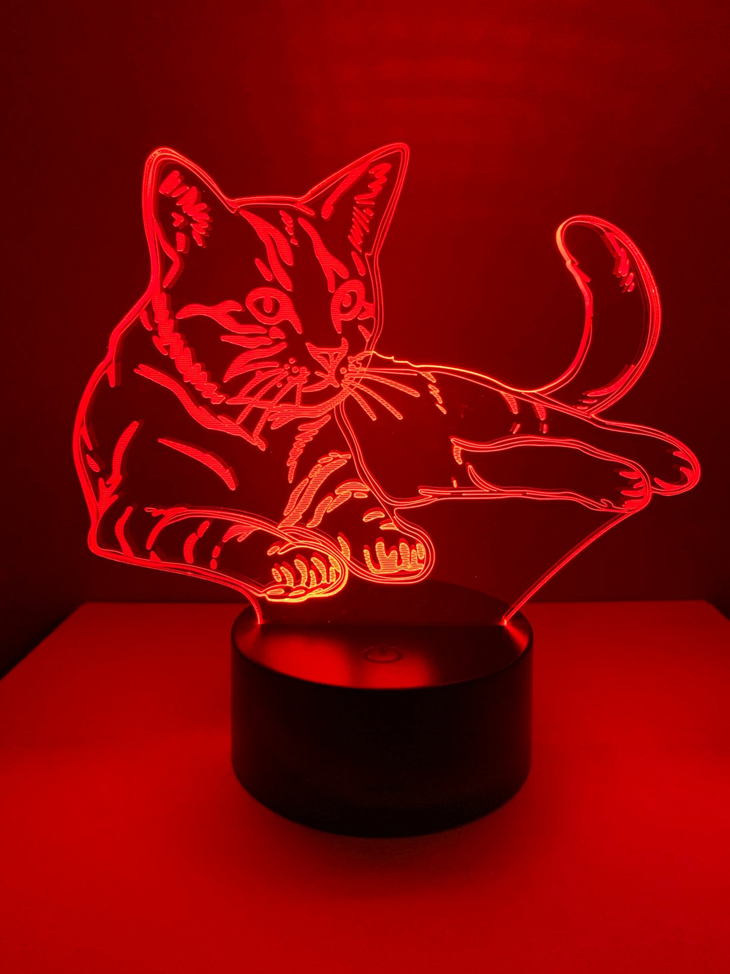 Lampe 3D DEL Chat