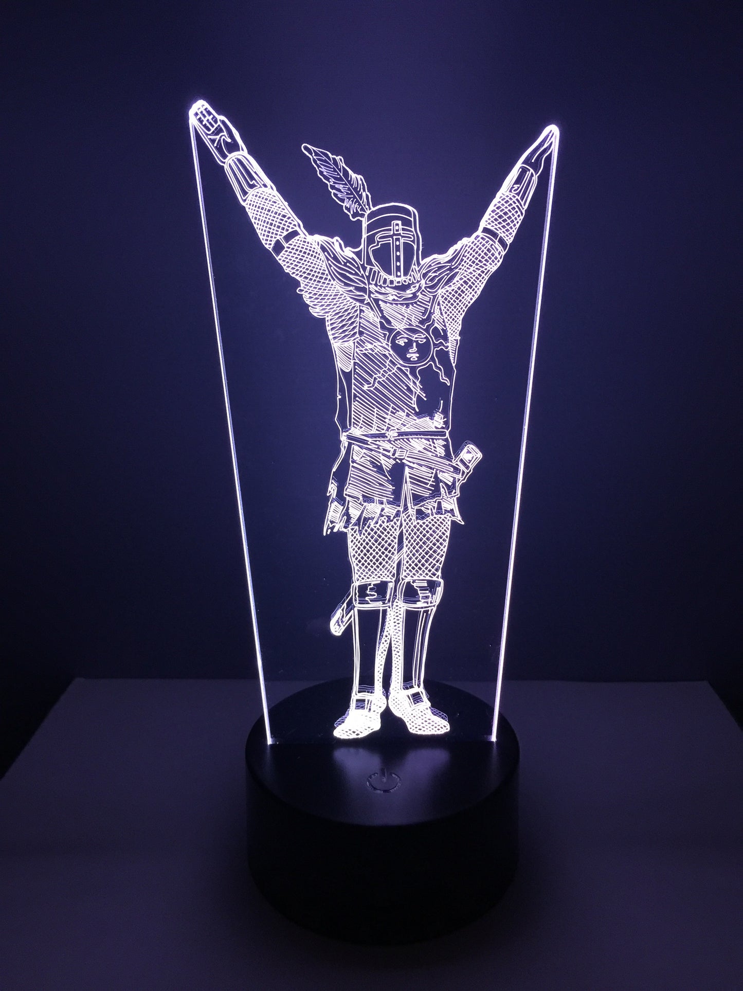 Lampe 3D DEL Dark Soul Chevalier solaire Astora