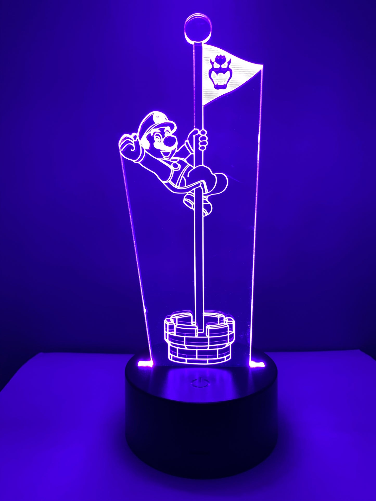 Lampe 3D DEL Super Mario sur le drapeau