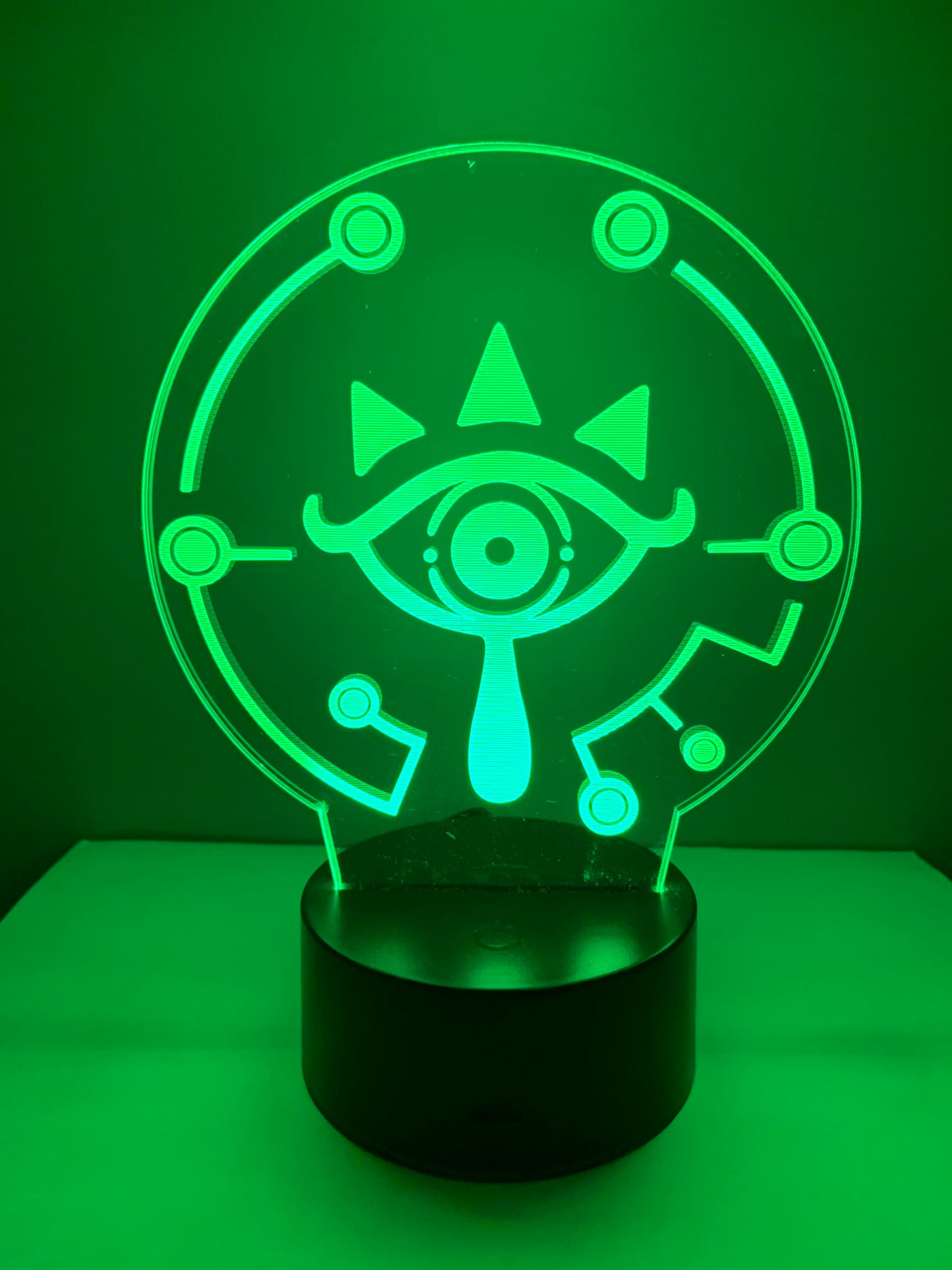 Lampe 3D DEL Zelda Symbole Sheikah