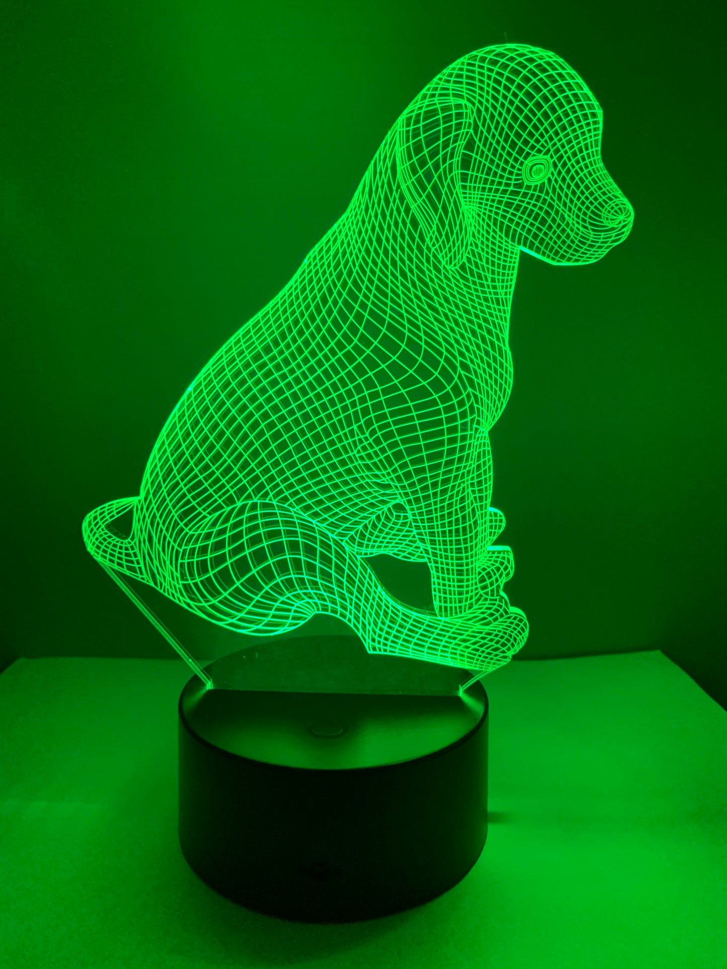 Lampe 3D DEL Jeune Chien (Chiot)