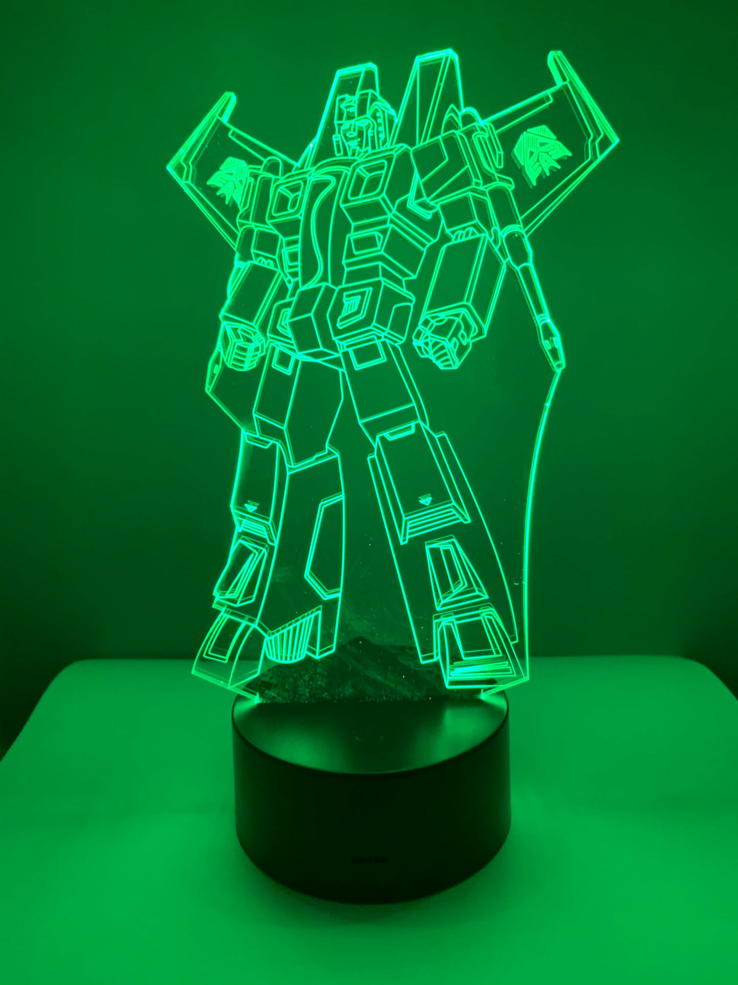 Lampe 3D DEL Starscream Transformer