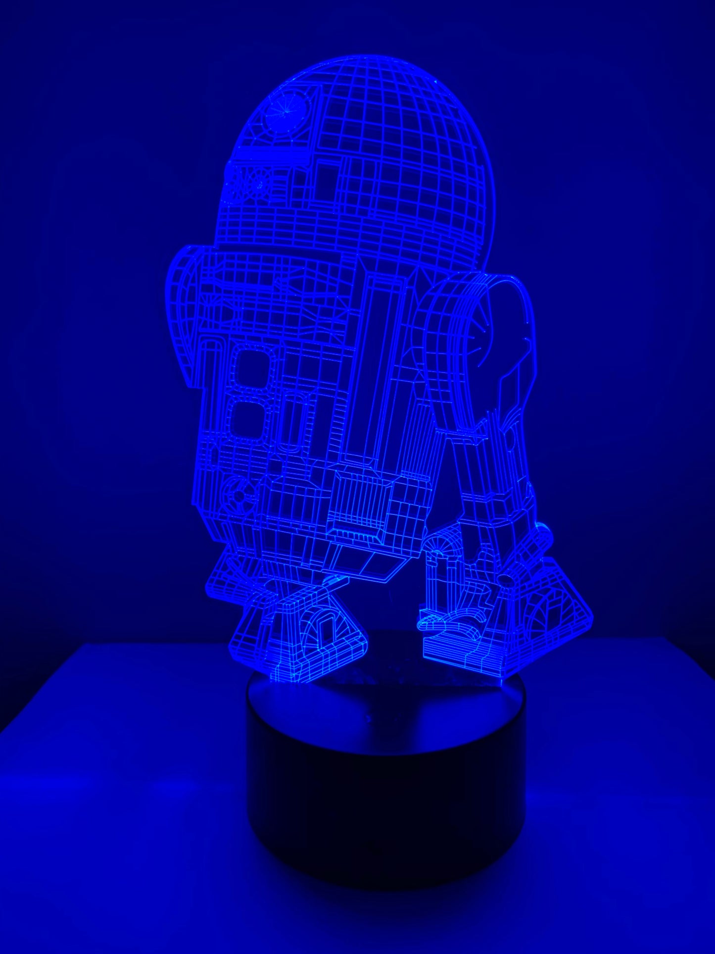 Lampe 3D DEL R2D2 Star Wars