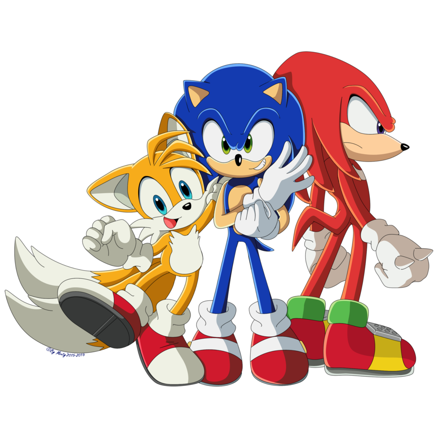 Autocollant pour tasse Personnages Sonic