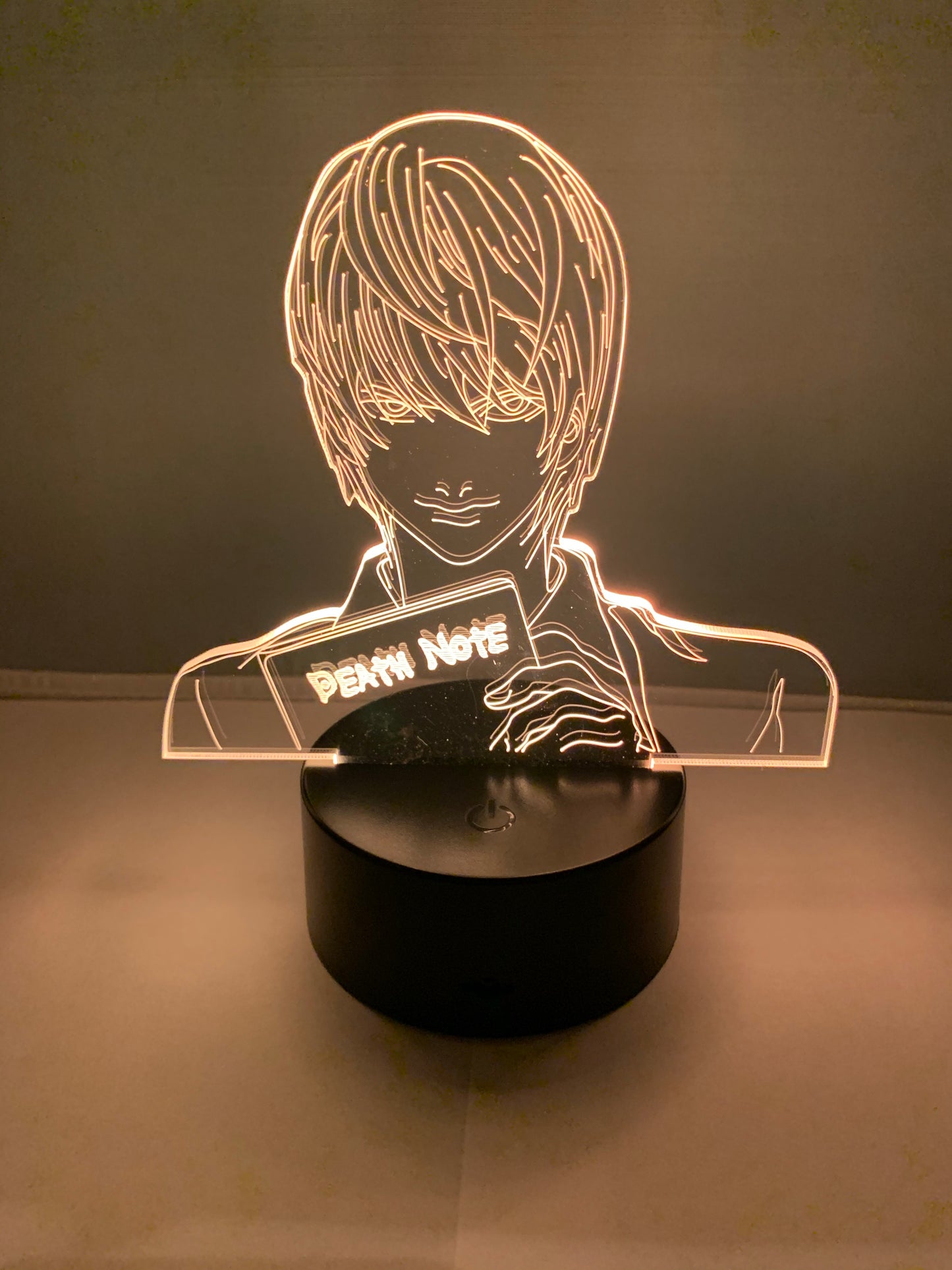 Lampe 3D DEL Death Notes