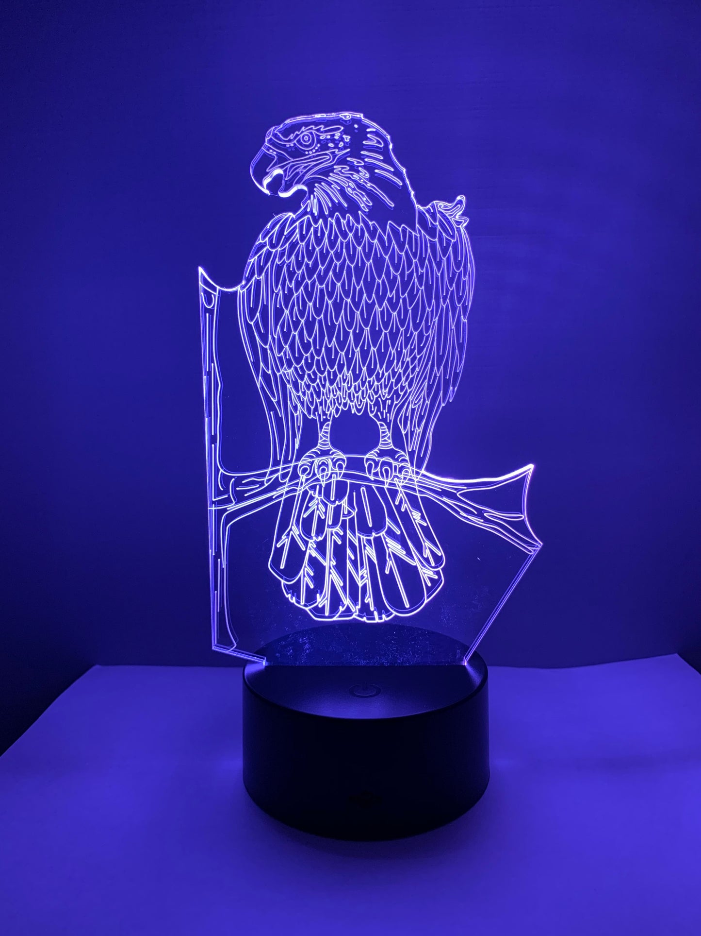 Lampe 3D DEL Aigle perché
