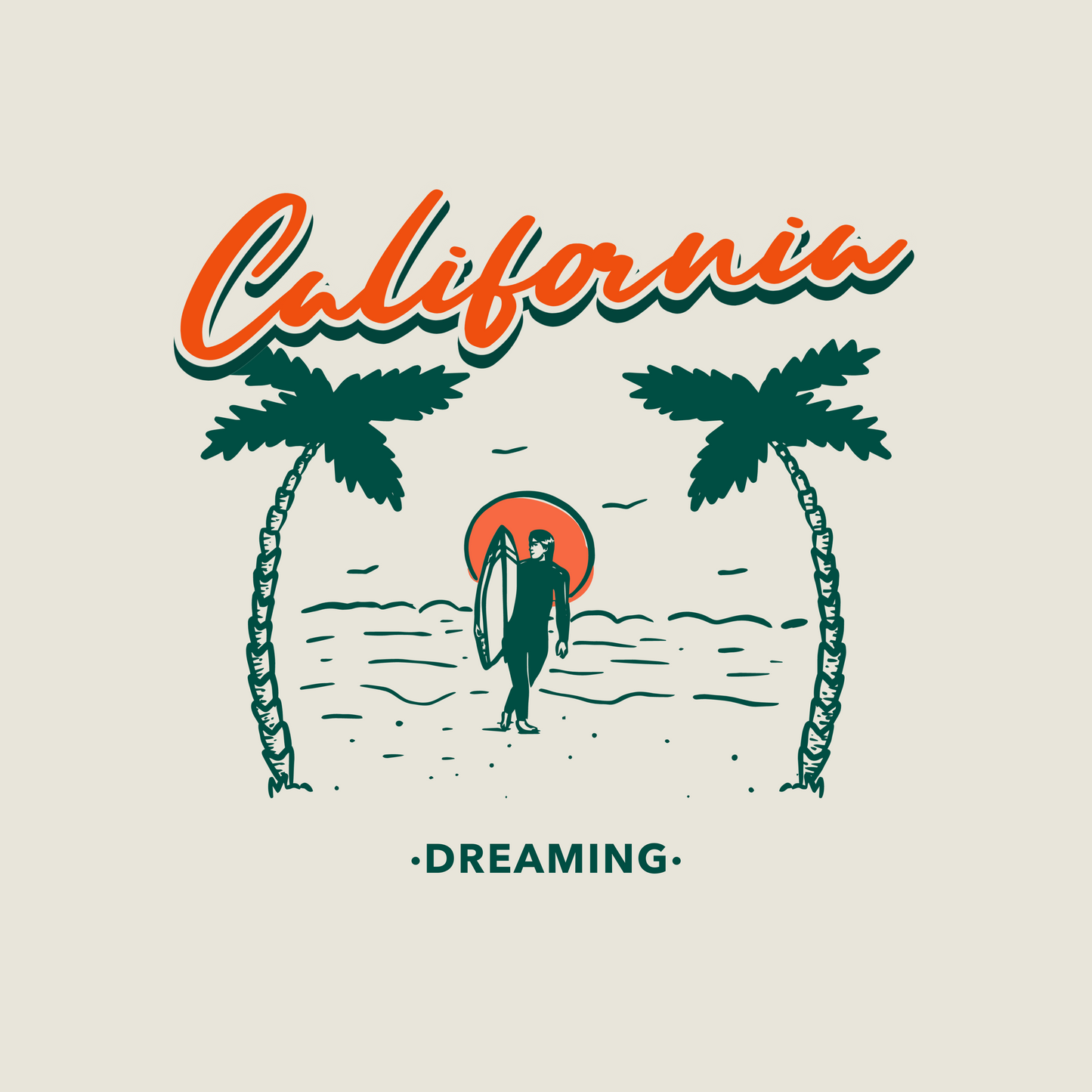 Housse de coussin California Dreaming