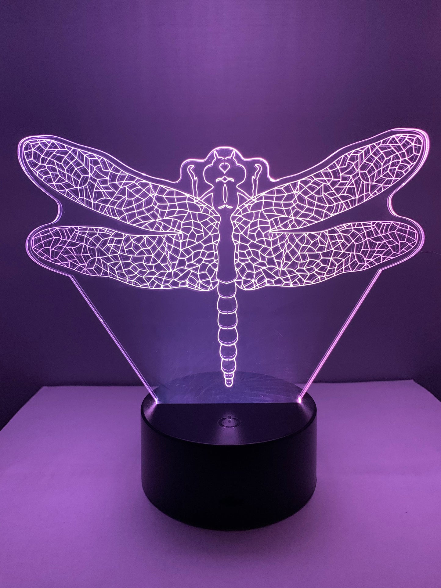 Lampe 3D DEL Libellule