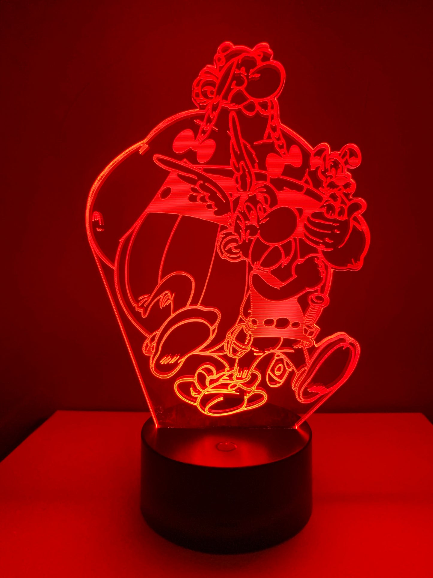 Lampe 3D DEL Asterix et Obelix