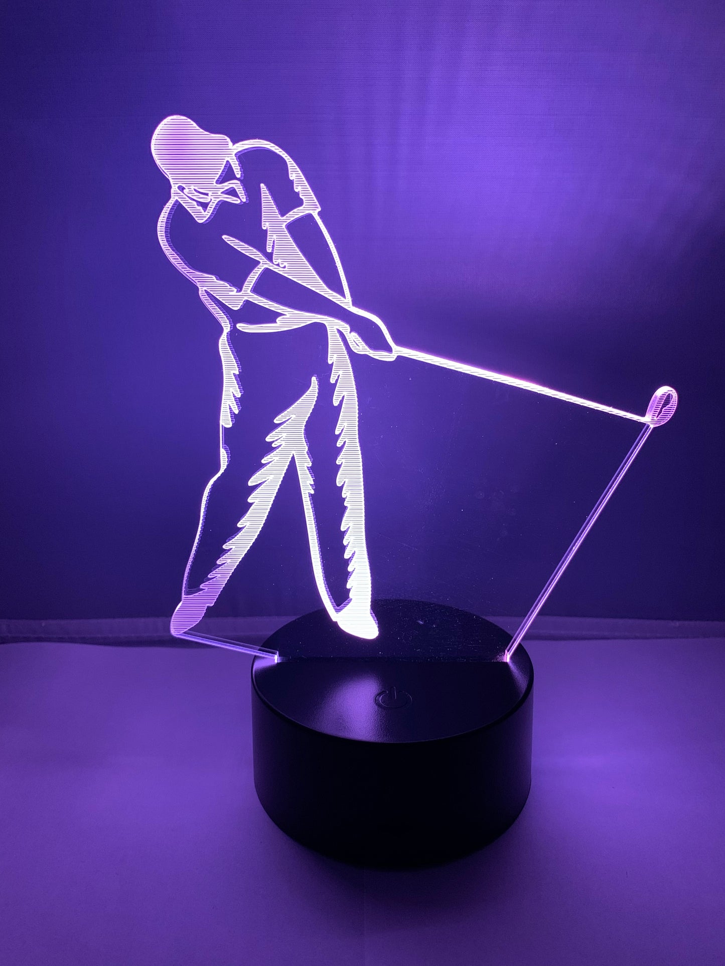 Lampe 3D DEL Joueur de Golf