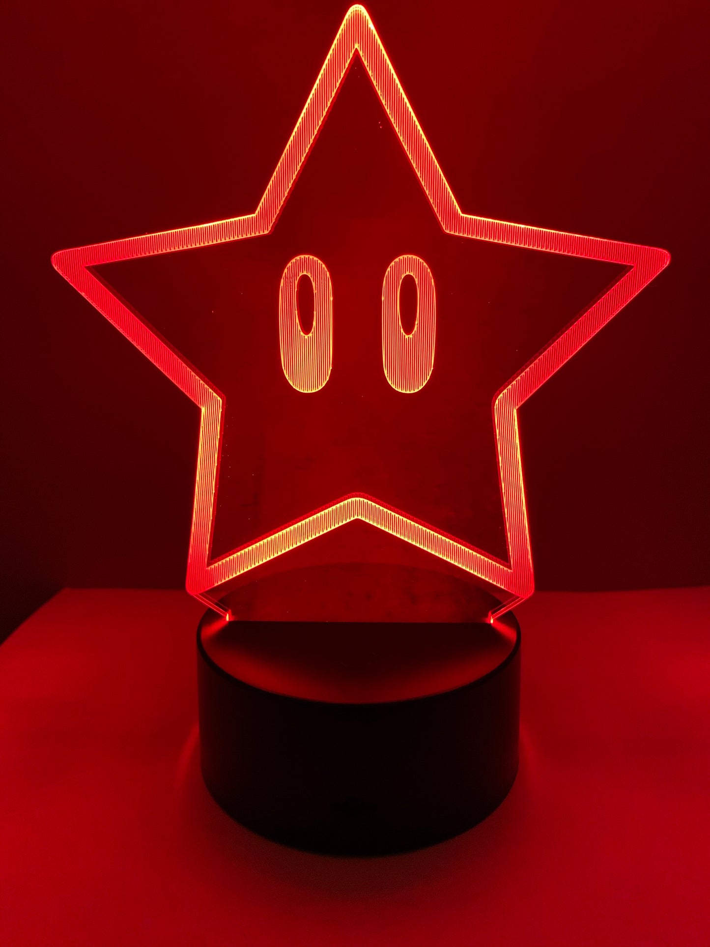 Lampe 3D DEL Étoile Super Mario