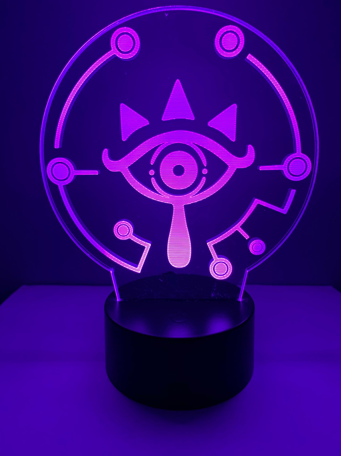 Lampe 3D DEL Zelda Symbole Sheikah