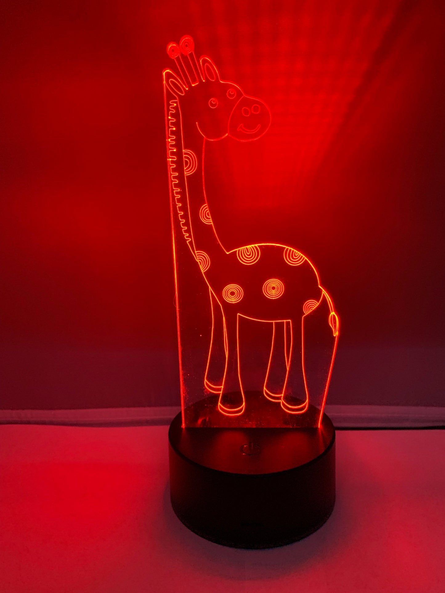 Lampe 3D DEL Petite Giraffe
