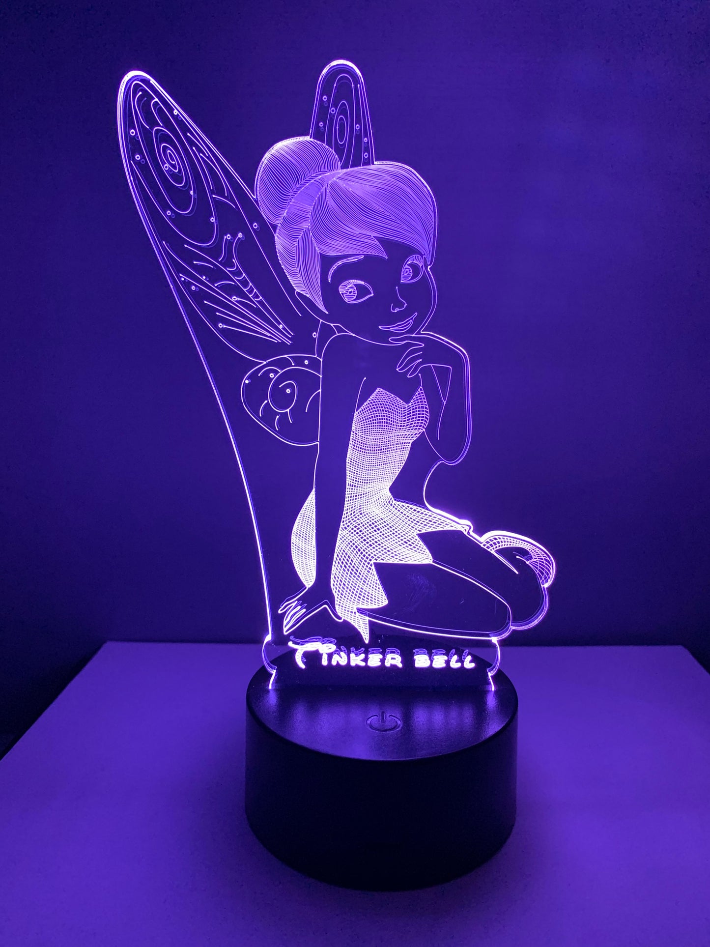 Lampe 3D DEL Fée Clochette