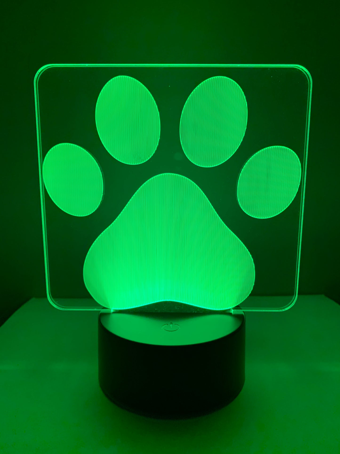 Lampe 3D DEL Patte de chien