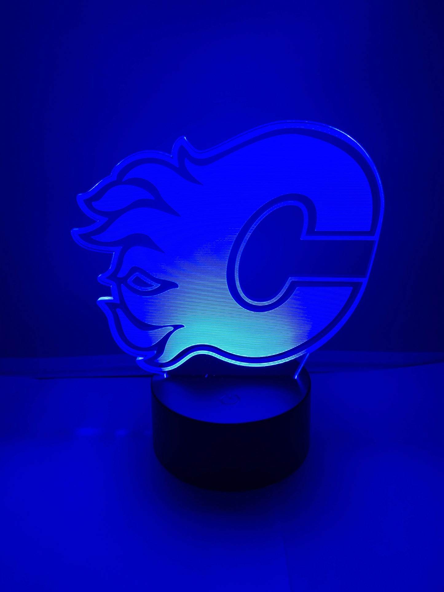 Lampe 3D DEL Hockey Les Flames de Calgary🔥