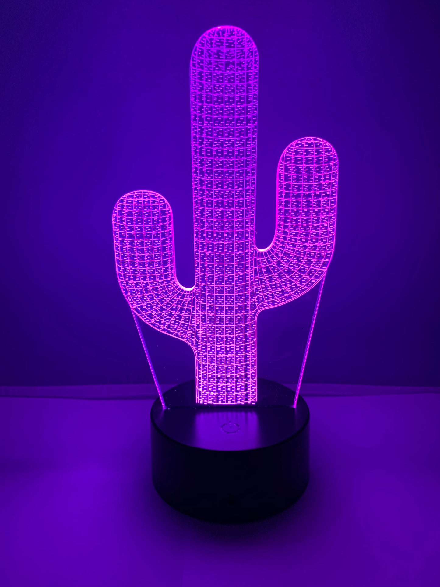Lampe 3D DEL Cactus
