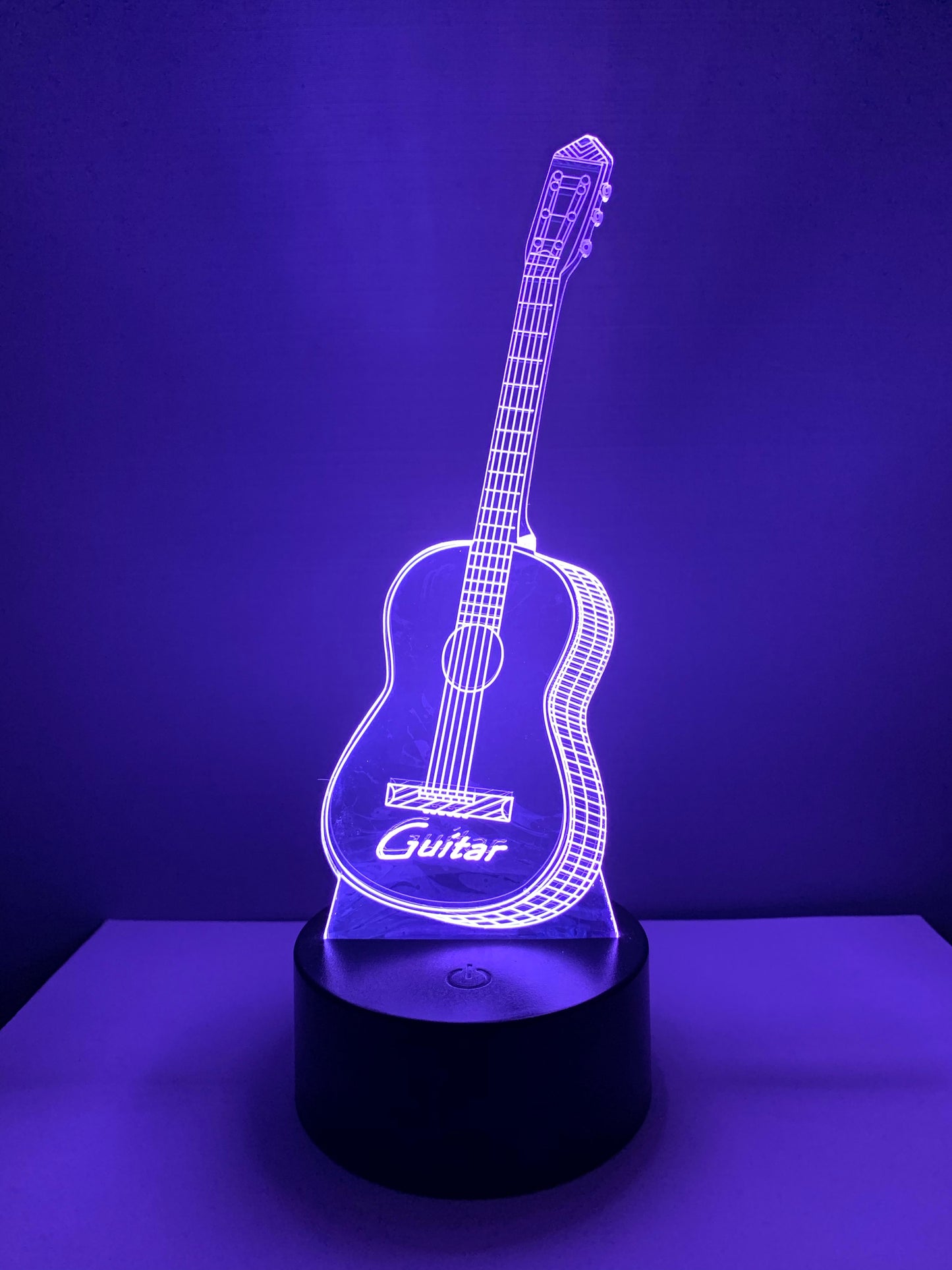 Lampe 3D DEL Guitare sèche (Musique)