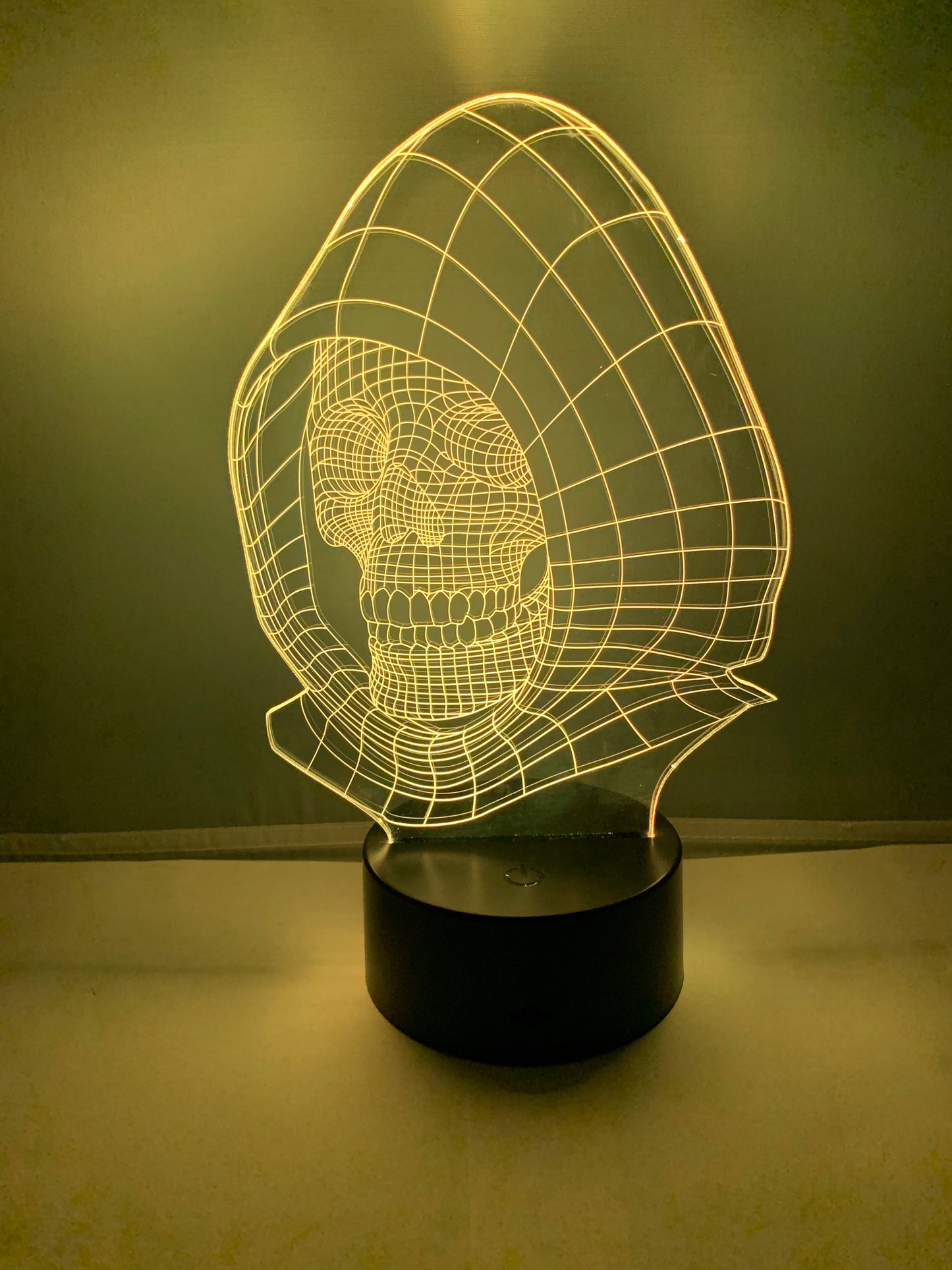 Lampe 3D DEL Crâne (Tête de mort)