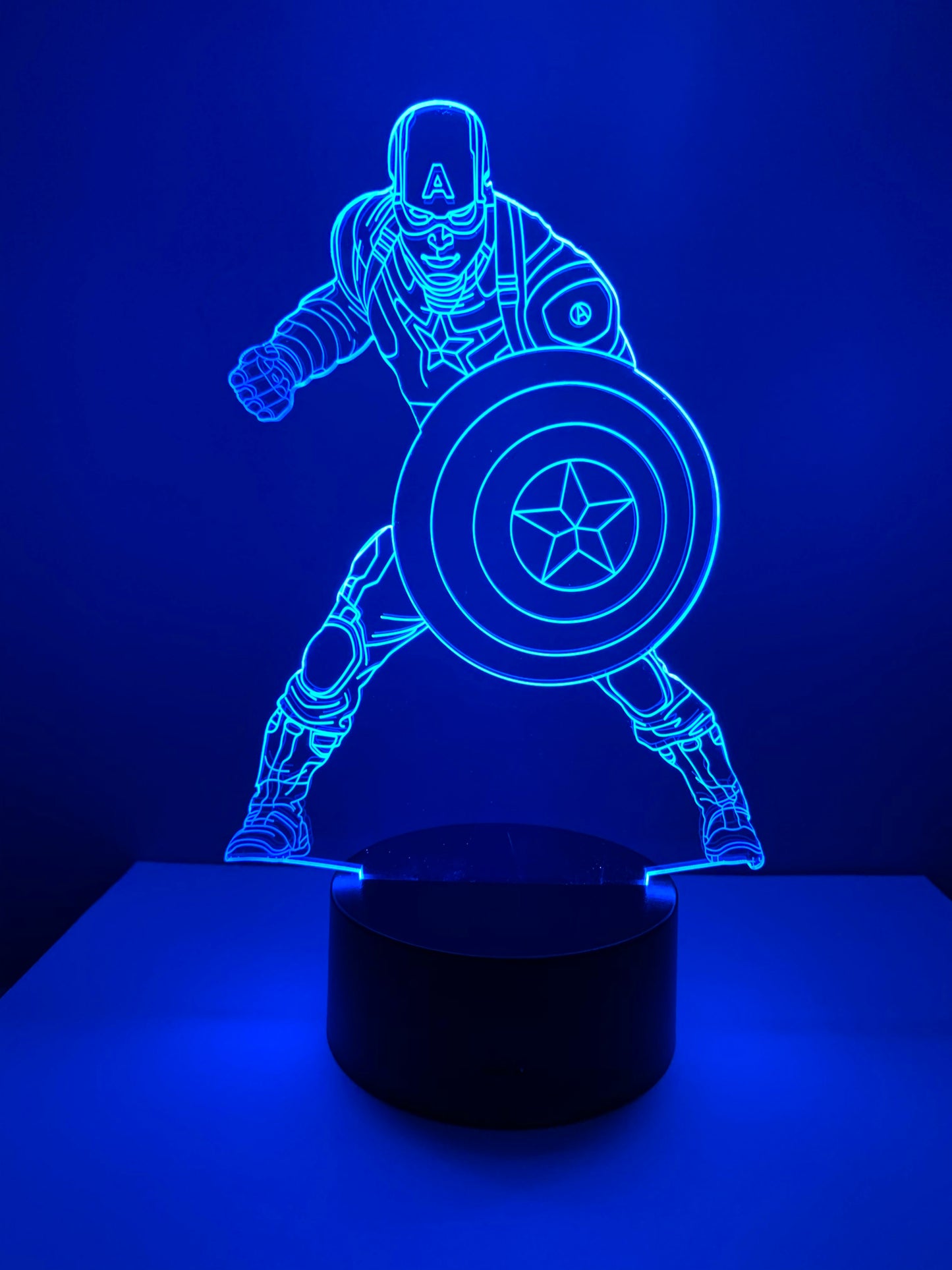 Lampe 3D DEL Captain America
