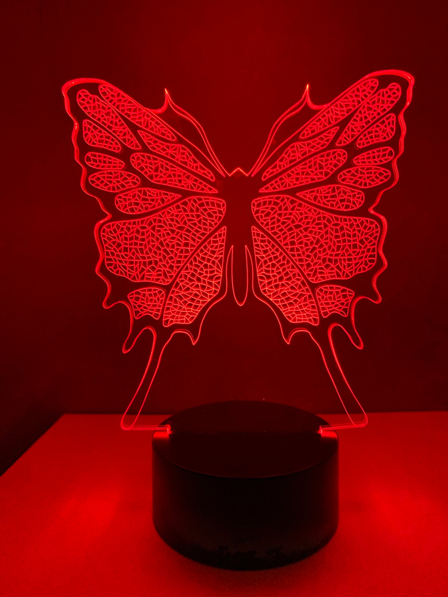 Lampe 3D DEL Papillon
