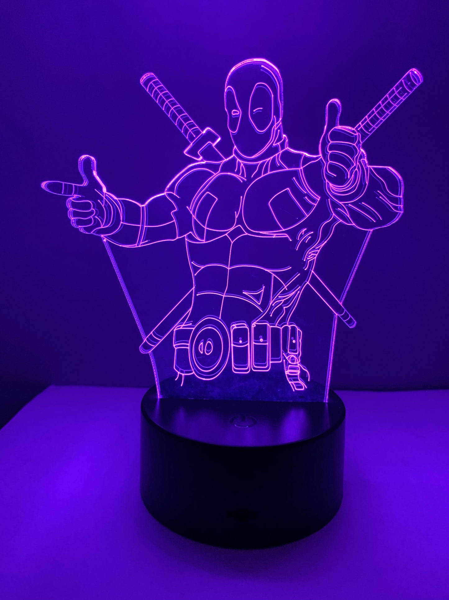 Lampe 3D DEL Deadpool