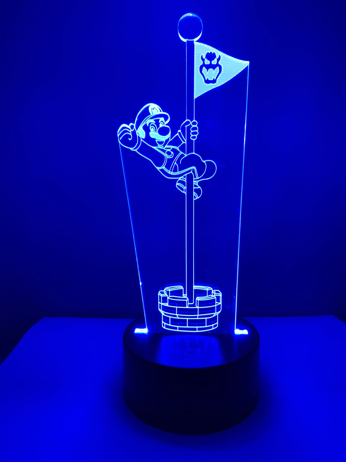 Lampe 3D DEL Super Mario sur le drapeau