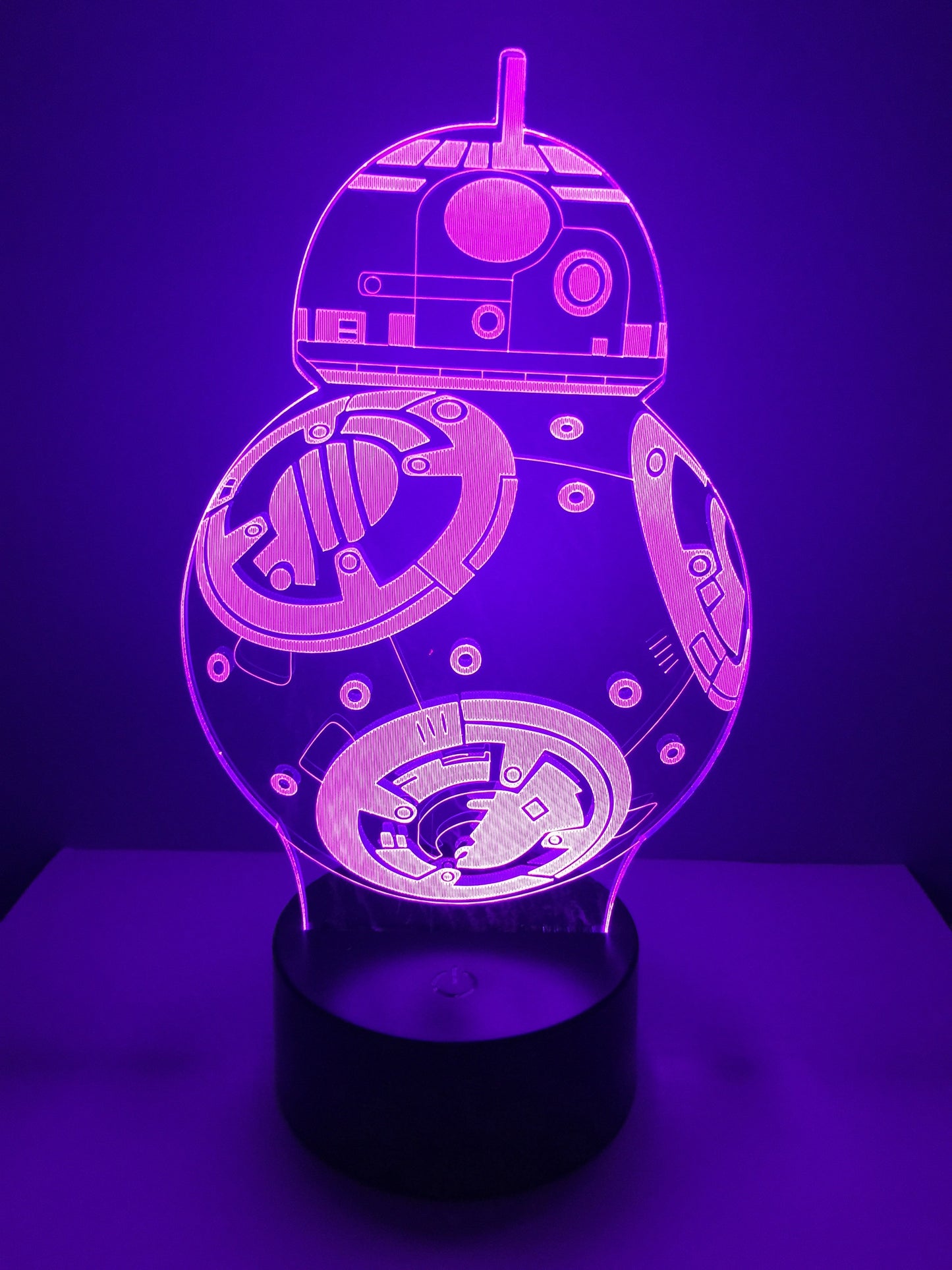 Lampe 3D DEL BB8 Star Wars