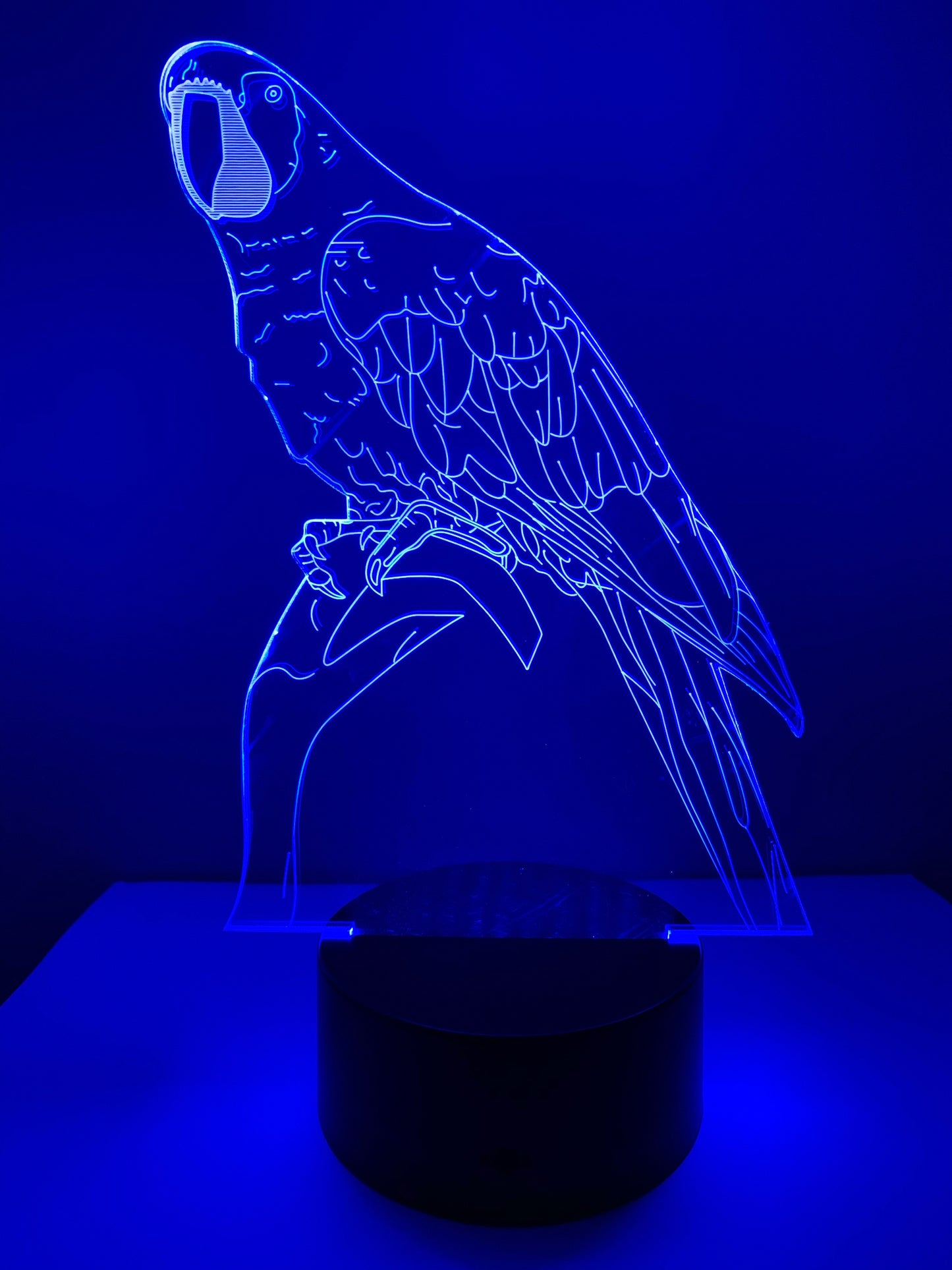 Lampe 3D DEL Perroquet