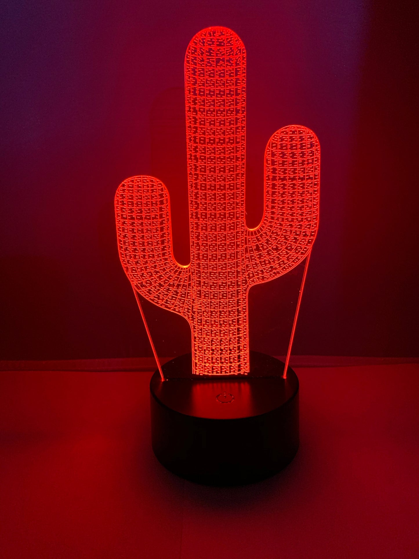 Lampe 3D DEL Cactus