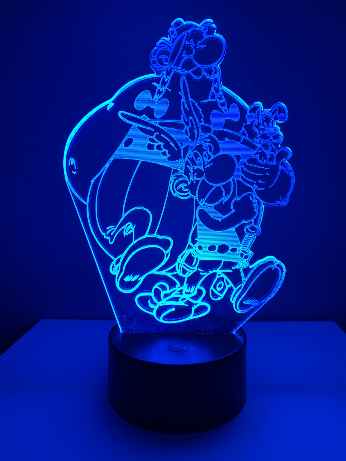 Lampe 3D DEL Asterix et Obelix