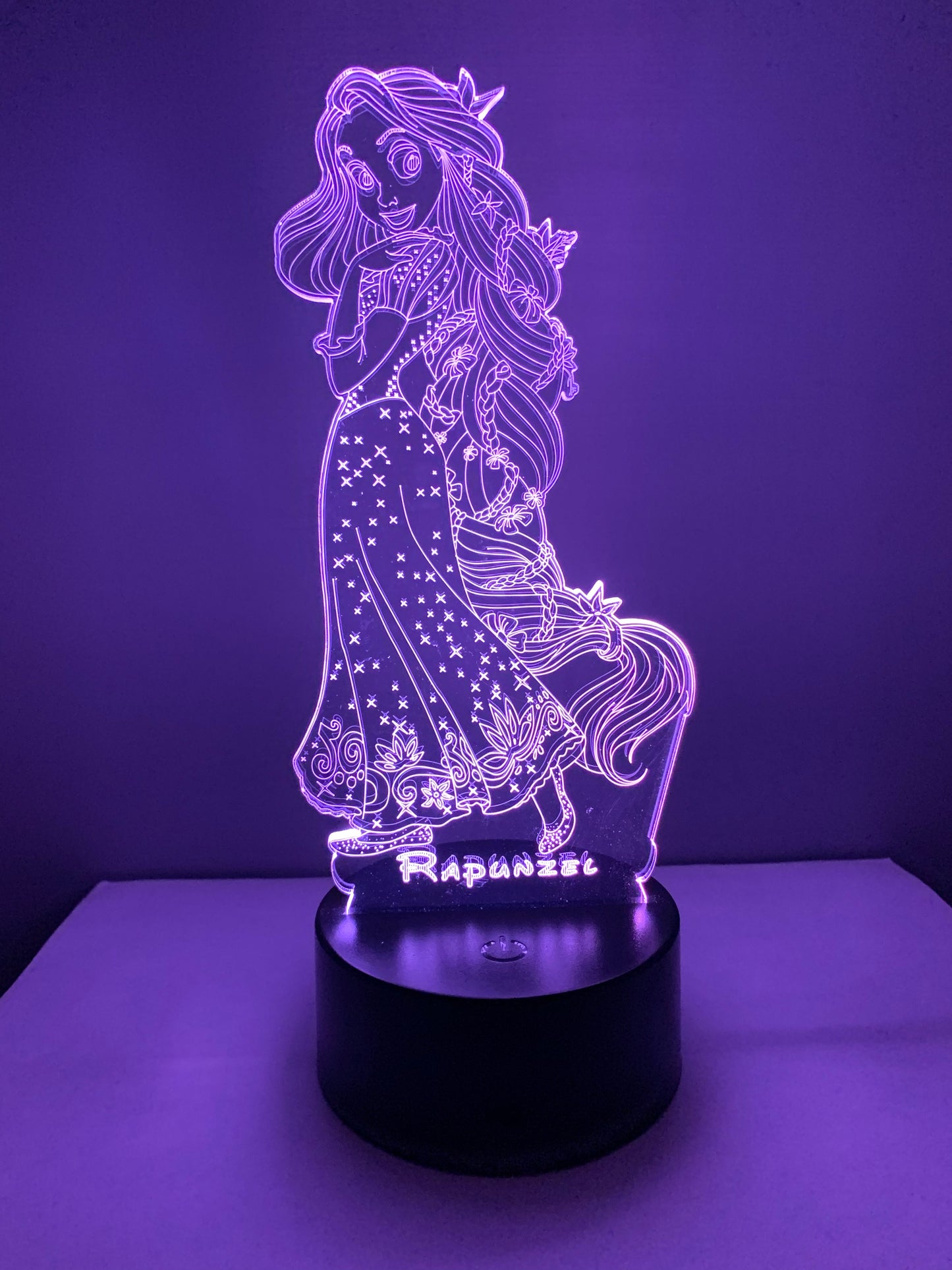 Lampe 3D DEL Raiponce Princesse