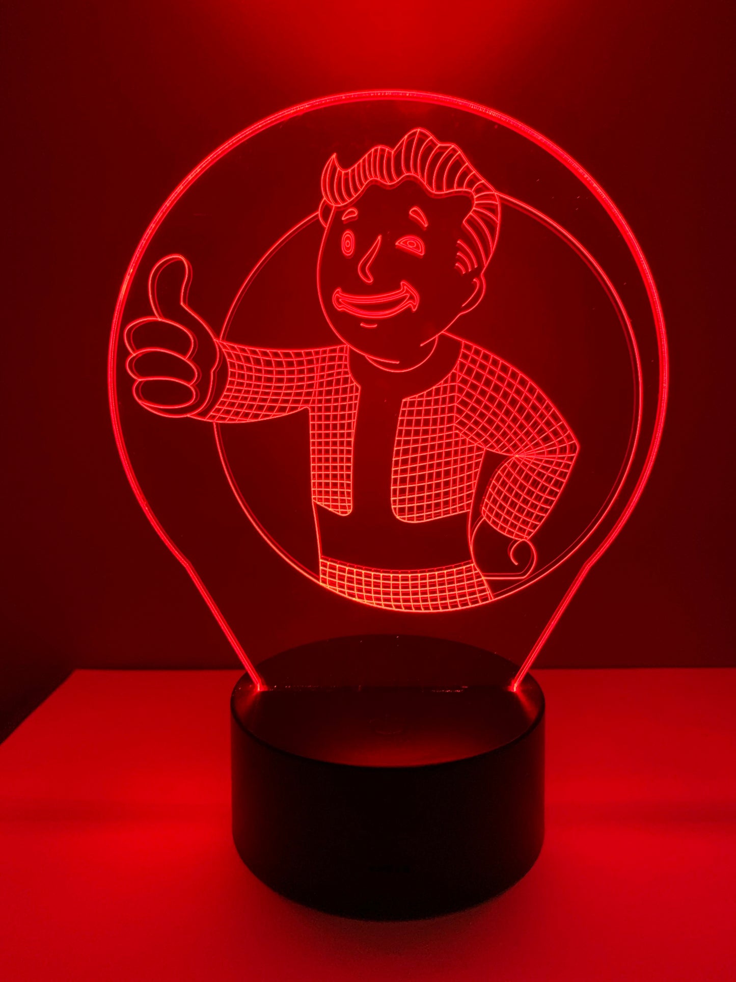 Lampe 3D DEL Fallout Vault Boy