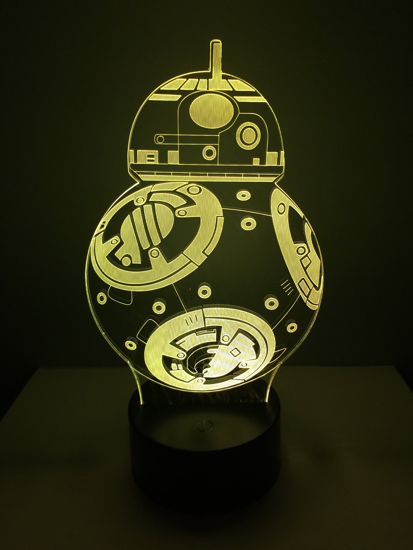 Lampe 3D DEL BB8 Star Wars