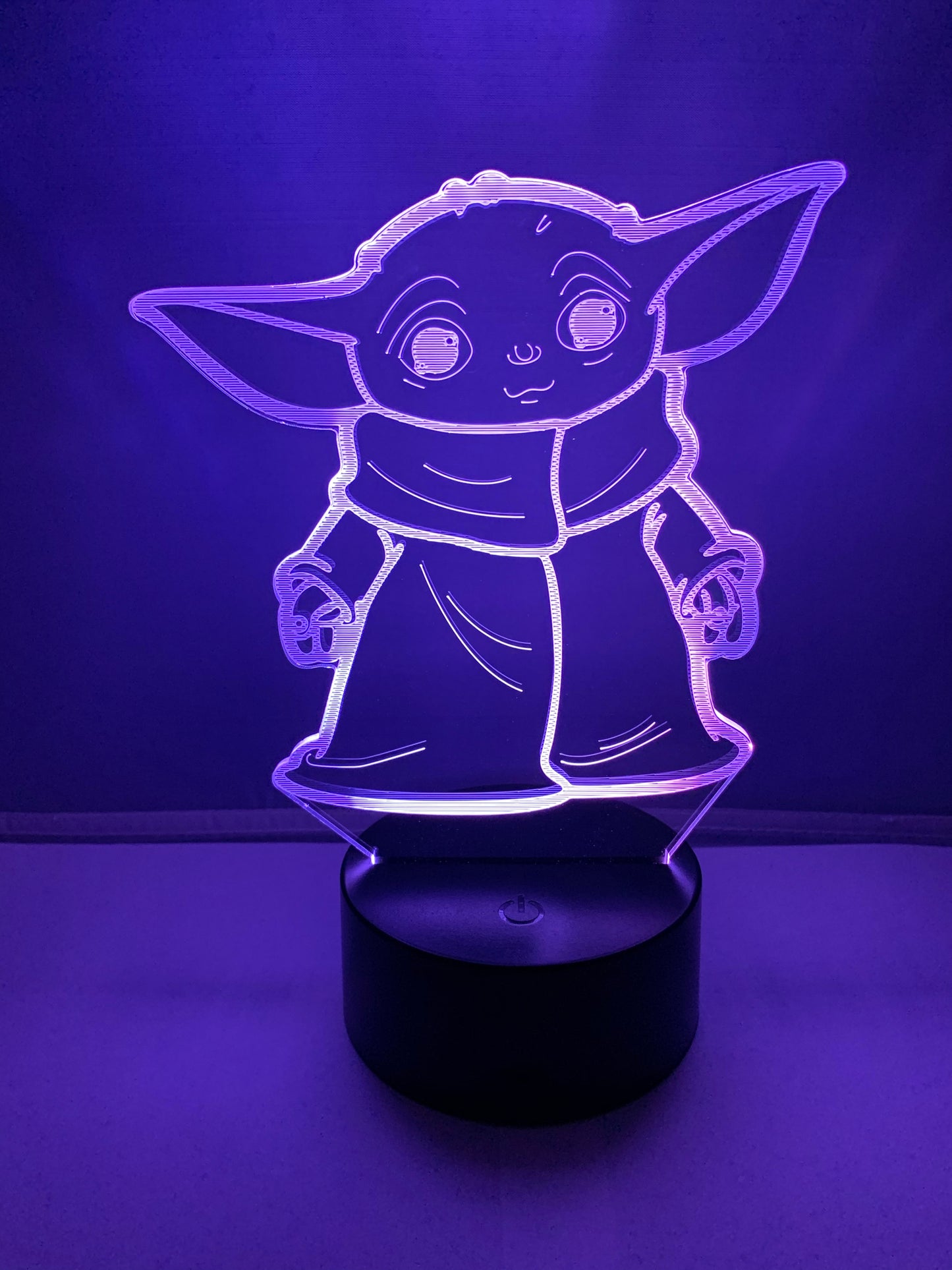 Lampe 3D DEL Grogu Bébé Yoda Star Wars